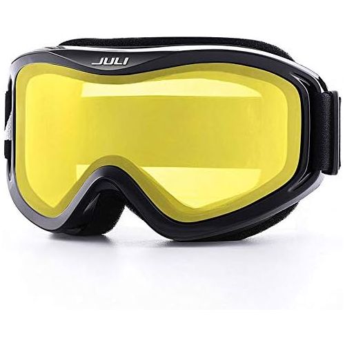 WYWY Snowboard Goggles Brand Professional Ski Goggles Double Layers Lens Anti-fog UV400 Ski Glasses Skiing Men Women Snow Goggles Ski Goggles (Color : C2-2 Lemon Yellow)
