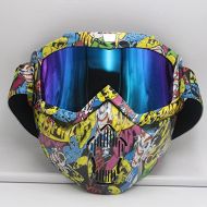 WYWY Snowboard Goggles Motorcycle Goggles With Mask Motorcycle Moto Glasses ATV Ski Sport MX Off Road Helmet Cycling Racing Goggles Ski Goggles (Color : 3)