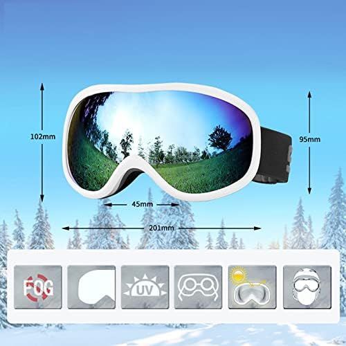  WYWY Snowboard Goggles Ski Goggles Double Layers UV400 Anti-fog Big Ski Mask Glasses Skiing Snow Men Women Snowboard Goggles Skiing Sunglasses Eyewear Ski Goggles (Color : Yellow)