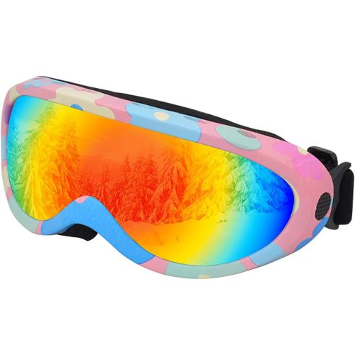  WYWY Snowboard Goggles Outdoor Sports Windproof Skating Skiing Glasses Goggles Anti-uv Dustproof Mtb Riding Sunglasses Unisex Snowboard Goggles Ski Goggles (Color : B, Eyewear Size : L)
