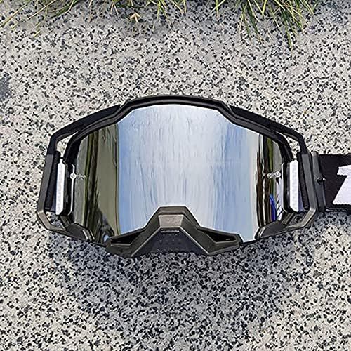  WYWY Snowboard Goggles 2021 Motocross Goggles Motorcycle Helmet Glasses Ski Off-road Racing Riding Goggles Dirt Bike Gear Moto Ski Goggles (Color : 15)