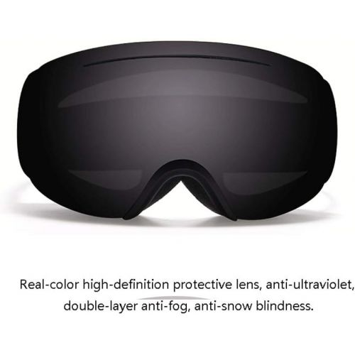  WYWY Snowboard Goggles Anti-Fog Ski Goggles Winter Double Layers Snowboard Skiing Sunglasses UV400 Protection Ski Glasses Ski Goggles (Color : A)