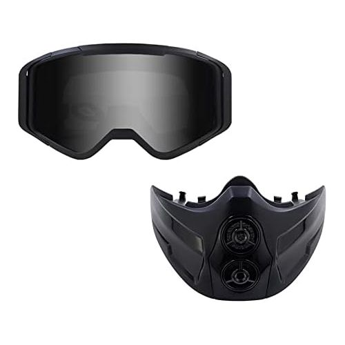  WYWY Snowboard Goggles Windproof Motocross Protective Glasses Safety Goggles with Mouth Filter Men Women Ski Snowboard Mask Snowmobile Skiing Goggles Ski Goggles (Color : 3)