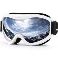 WYWY Snowboard Goggles Ski Goggles,Winter Snow Sports with Anti-fog Double Lens Ski mask glasses skiing men women Snow Goggles Ski Goggles (Color : C19 WHITE SILVER)
