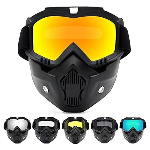 WYWY Snowboard Goggles UV Protection Motorcycle Dirt Bike Glasses Eyewear Men Women MX ATV OFF-Road Moto Goggle Windproof Ski Motocross Goggles Ski Goggles (Color : Clear)