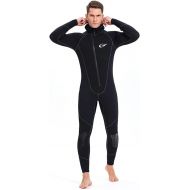 WYYHAA Ultra Stretch 1.5MM Neoprene Wetsuit for Men Women, Front Zip Full Body Diving Suit Protection UV 50+ Cold-Proof Thick Warm Swimsuit One-Piece