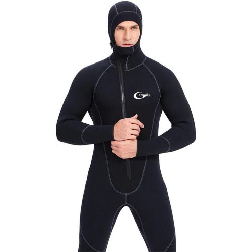  WYYHAA Ultra Stretch 1.5MM Neoprene Wetsuit for Men Women, Front Zip Full Body Diving Suit Protection UV 50+ Cold-Proof Thick Warm Swimsuit One-Piece