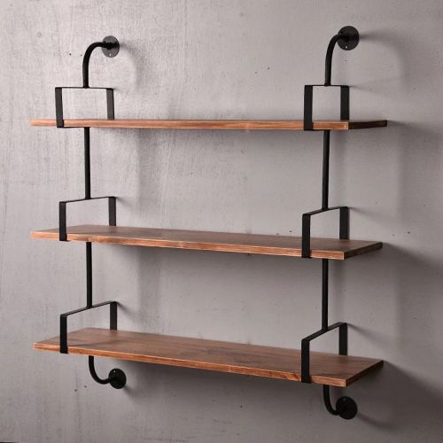  WYZ Reclaimed Wood&Industrial DIY Pipe Shelf Shelves Steampunk Rustic Urban Bookcase 3 Tier Book shelevs