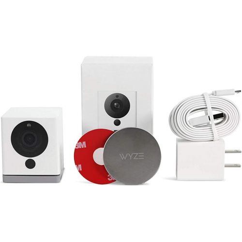  [아마존베스트]Wyze Labs Wyze Cam 1080p HD Indoor Wireless Smart Home Camera with Night Vision, 2-Way Audio, Person Detection, Works with Alexa & the Google Assistant (Pack of 2)
