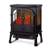 WYZXR Electric Stove Heating Portable Fireplace with Wood Stove Effect with 3D fire Flame Effect