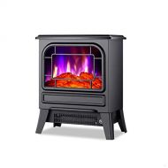 WYZXR Electric Fireplace Wall Mounted Fireplace Electric Stove Fireplaces Electric Fireplace Heater Wood Stove Flame Effect Electric Fireplace Heater 1000 2000W Portable