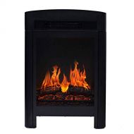 WYZXR Stove Heating Flame Effect Electric Fireplace Freestanding Portable Wood Stove 1400W Wood Fireplace