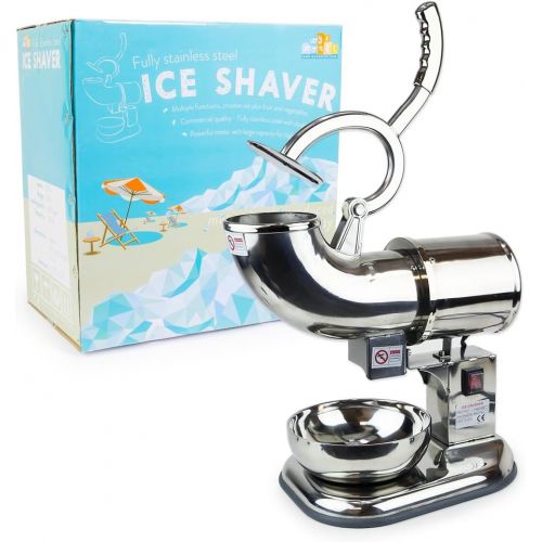  [아마존베스트]WYZworks Stainless Steel Commercial Ice Shaver Heavy Duty - Snow Cone Shaved Icee Maker Machine