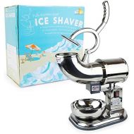 WYZworks Stainless Steel Commercial Ice Shaver Heavy Duty - Snow Cone Shaved Icee Maker Machine