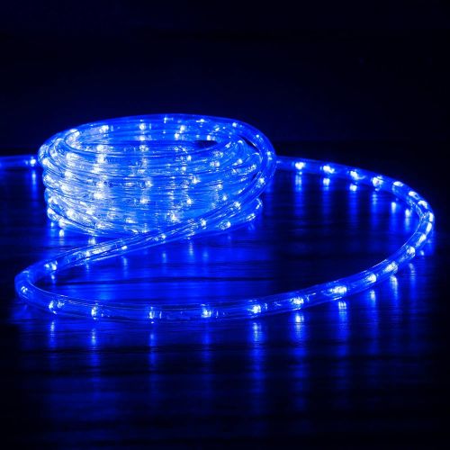  WYZworks 150 feet Blue LED Rope Lights - Flexible 2 Wire Accent Holiday Christmas Party Decoration Lighting | ETL & UL Certified