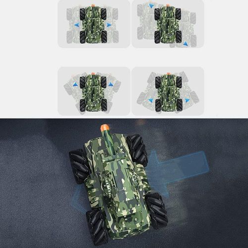  WZRYBHSD Childrens Remote Control Car,RC Battle Tank Launch Water Bullets Off-Road RC Tank All Terrains Military Truck Vehicle Electric Car Toy Gift for 4 5 6 7 8-12 Year Old Kids