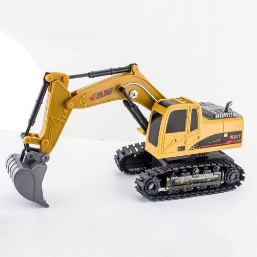  WZRYBHSD RC Excavator, 2.4Ghz Electric Remote Control Digger Tractor Toy Truck, RC Construction Tractor with Light, RC Digger Truck,RC Car for Boys Girls Adult