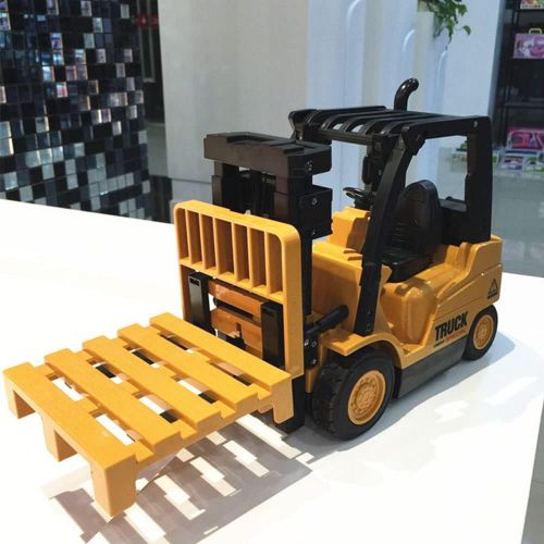  WZRYBHSD Remote Control Forklift Truck Toy,Light and Sound Functions,13 Inch Commercial Vehicle 6 Channel Professional RC Forklifts Construction Trucks Toys,for Kids Adults