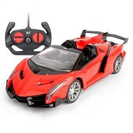 WZRYBHSD Childrens Radio Controlled Racing 1/18 Drift Sport Car Toy High Speed RC Vehicle with Headlights Cross Country Car Model for Hobby Boys Kids Christmas Birthday Gift