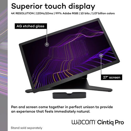  Wacom Cintiq Pro 27 Creative Pen & Touch Display