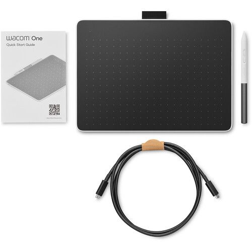  Wacom One M Bluetooth Creative Pen Tablet (White)