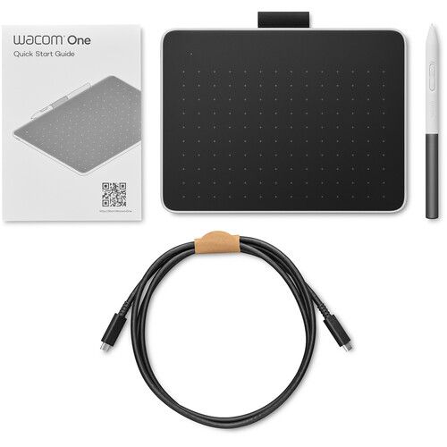  Wacom One S Bluetooth Creative Pen Tablet (White)