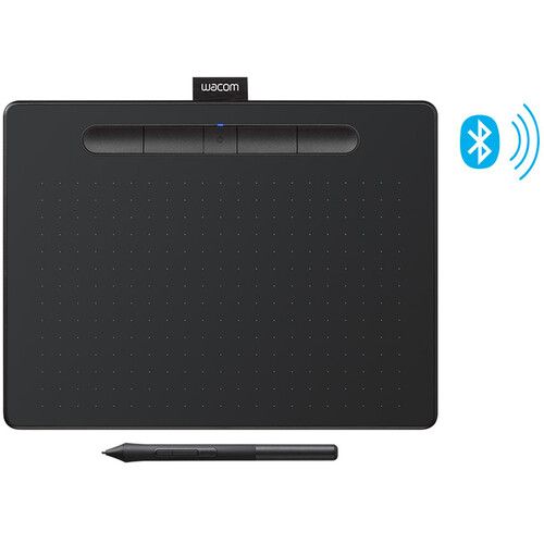  Wacom Intuos Bluetooth Creative Pen Tablet (Medium, Black)