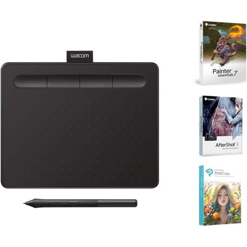  [아마존핫딜][아마존 핫딜] Wacom CTL4100 Intuos Graphics Drawing Tablet with 3 Bonus Software included, 7.9x 6.3, Black