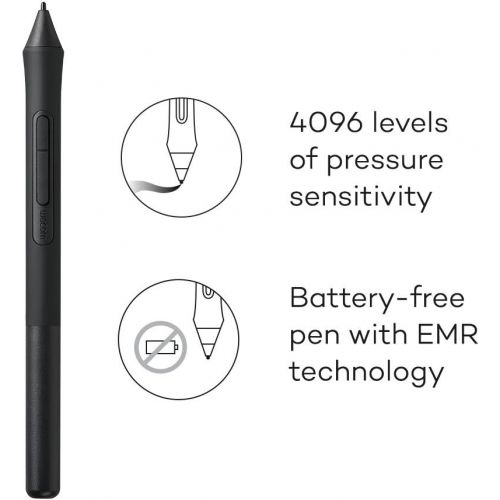  [아마존핫딜][아마존 핫딜] Wacom CTL4100 Intuos Graphics Drawing Tablet with 3 Bonus Software included, 7.9x 6.3, Black