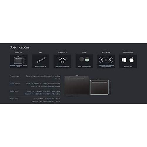 [아마존베스트]Wacom Intuos Pen Tablet Compatible with Windows and Mac