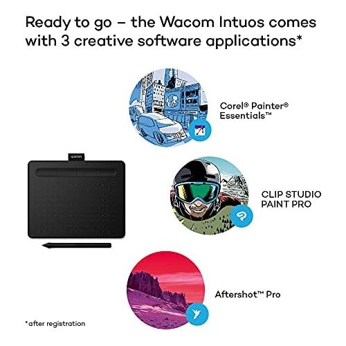  [아마존베스트]Wacom Intuos Pen Tablet Compatible with Windows and Mac