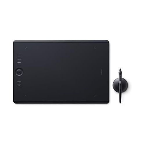  [아마존베스트]Wacom Intuos Pro Medium Bluetooth Graphic Tablet - Popular format for digital drawing and photo retouching with extra high pressure sensitivity and customizable command keys