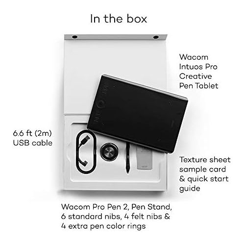  [아마존베스트]Wacom Intuos Pro Medium Bluetooth Graphic Tablet - Popular format for digital drawing and photo retouching with extra high pressure sensitivity and customizable command keys