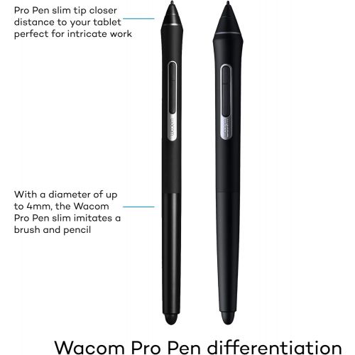  [아마존베스트]Wacom Pro Pen slim (suitable for Wacom Intuos Pro, Wacom Cintiq Pro, Wacom MobileStudio Pro, Wacom Cintiq 16, Wacom Cintiq 22)