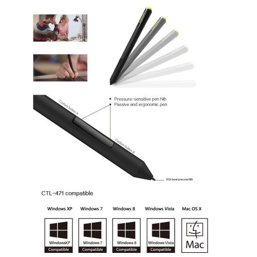  Wacom Bamboo Splash Pen Tablet Graphics Tablet Ctl471 for Pc  MAC Birthday & Mothers Day Gift for Artist Designer Drawing Learning