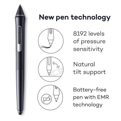  Wacom Cintiq Pro 24 Creative Pen and Touch Display  4K Graphic Drawing Monitor with 8192 Pen Pressure and 99% Adobe RGB (DTH2420K0)