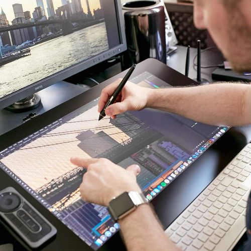  Wacom Cintiq Pro 24 Creative Pen and Touch Display  4K Graphic Drawing Monitor with 8192 Pen Pressure and 99% Adobe RGB (DTH2420K0)