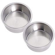 Wadoy 51mm Filter Basket, Compatible with Breville,Delonghi Espresso Machine, Stainless Steel Espresso Filter Basket, Single Wall Non-pressurized Porous Portafilter, 2 Pack
