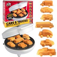 Car Mini Waffle Maker - Make 7 Fun, Different Race Cars, Trucks, and Automobile Vehicle Shaped Pancakes - Electric Non-Stick Pan Cake Kids Waffler Iron: Kitchen & Dining