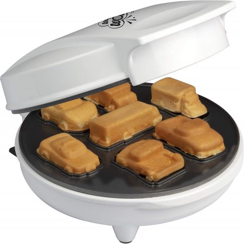  Car Mini Waffle Maker - Make 7 Fun, Different Race Cars, Trucks, and Automobile Vehicle Shaped Pancakes - Electric Non-Stick Pan Cake Kids Waffler Iron: Kitchen & Dining