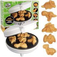 [아마존베스트]CucinaPro Dinosaur Mini Waffle Maker- Make Breakfast Fun and Cool for Kids and Adults with Novelty Pancakes- 5 Different Shaped Dinos in Minutes - Electric Non-Stick Waffler Iron