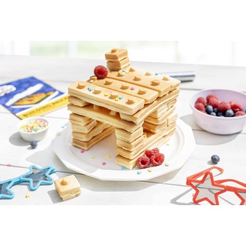  [아마존베스트]CucinaPro Building Brick Electric Waffle Maker- Cooks Fun, Buildable Waffles in Minutes - Revolutionize Breakfast - As seen on Kickstarter