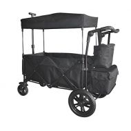 Wagon Buddy BLACK PUSH AND PULL HANDLEFOOT BRAKE FOLDING WAGON BABY STROLLER UTILITY CARTFREE CARRYING BAG