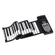 Wagsuyun Roll up Piano Foldable 61 Keys Flexible Soft Electric Digital Roll Up Keyboard Piano Electronic Piano Keyboard for Beginners and Kids