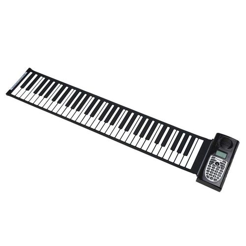  Wagsuyun Roll up Piano Foldable 61 Keys Flexible Soft Electric Digital Roll Up Keyboard Piano Electronic Piano Keyboard for Beginners and Kids