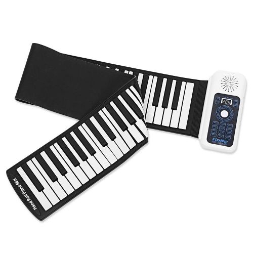  Wagsuyun Roll up Piano Roll Up Piano, Completely Portable, 88 Standard Keys With Louder Speaker,Professional Silicon Rubber,Battery OR USB Powered (Roll Up Piano) Electronic Piano Keyboard