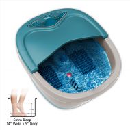 Wahl Therapeutic Extra Deep Foot & Ankle Heated Bath Spa - Heat, Vibration Massage, Bubble Jet Action, Soothes, & Relaxes Overworked Aching Feet - 4205