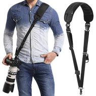 [아마존베스트]Waka waka Camera Neck Strap with Quick Release and Safety Tether, Adjustable Camera Shoulder Sling Strap for Nikon Canon Sony Olympus DSLR Camera - Black