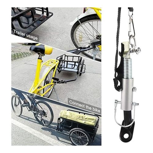  Wakauto Kids Tow Truck Trailer Hitch Kids Bike Trailer Bike Accessory Cycling Accessories Bike Trailers Bike Hooks Bicycle accesories Bike Trailer Attachment Child Tractor Connector