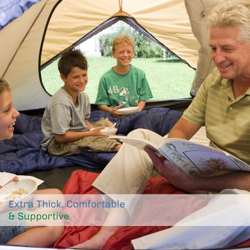  Wakeman Foam Sleep Pad- Extra Thick Camping Mat for Cots, Tents, Sleeping Bags & Sleepovers